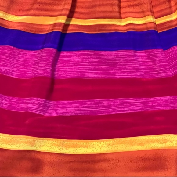 Justin B. Jones High Waisted Pink, Red, Colorful Striped Shorts Sz M - Picture 5 of 7